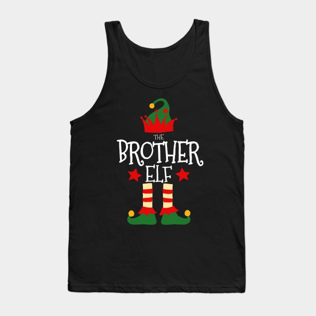 Brother Elf Matching Family Group Christmas Party Pajamas Tank Top by uglygiftideas